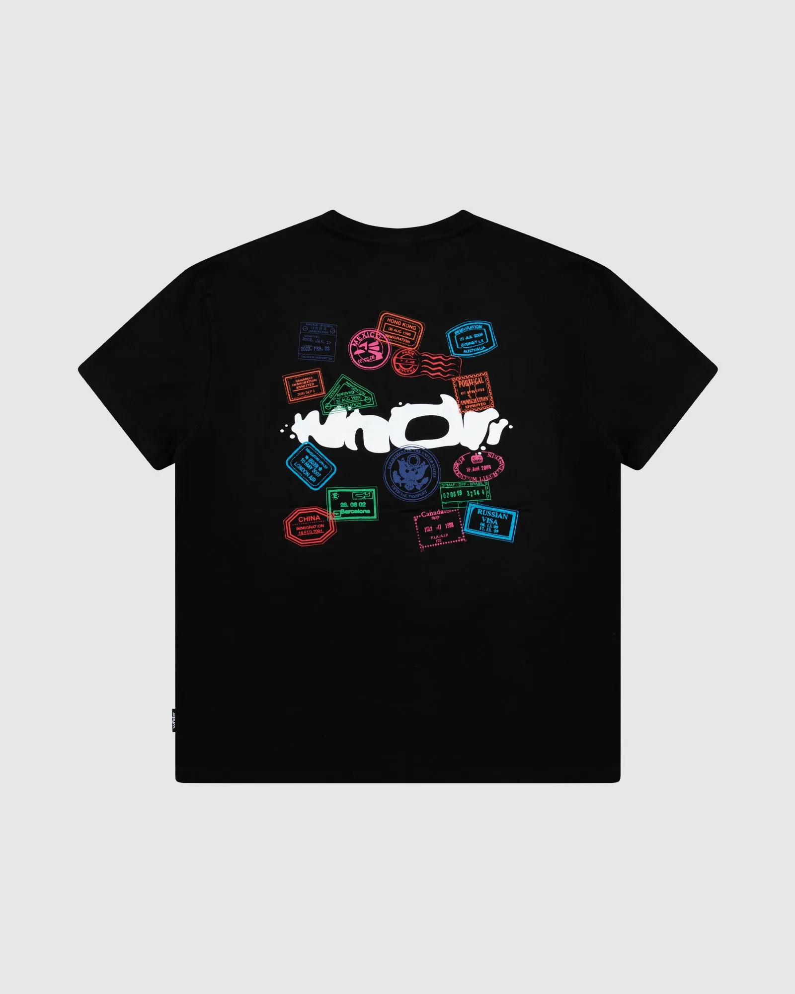 STAMP BOX FIT TEE - BLACK