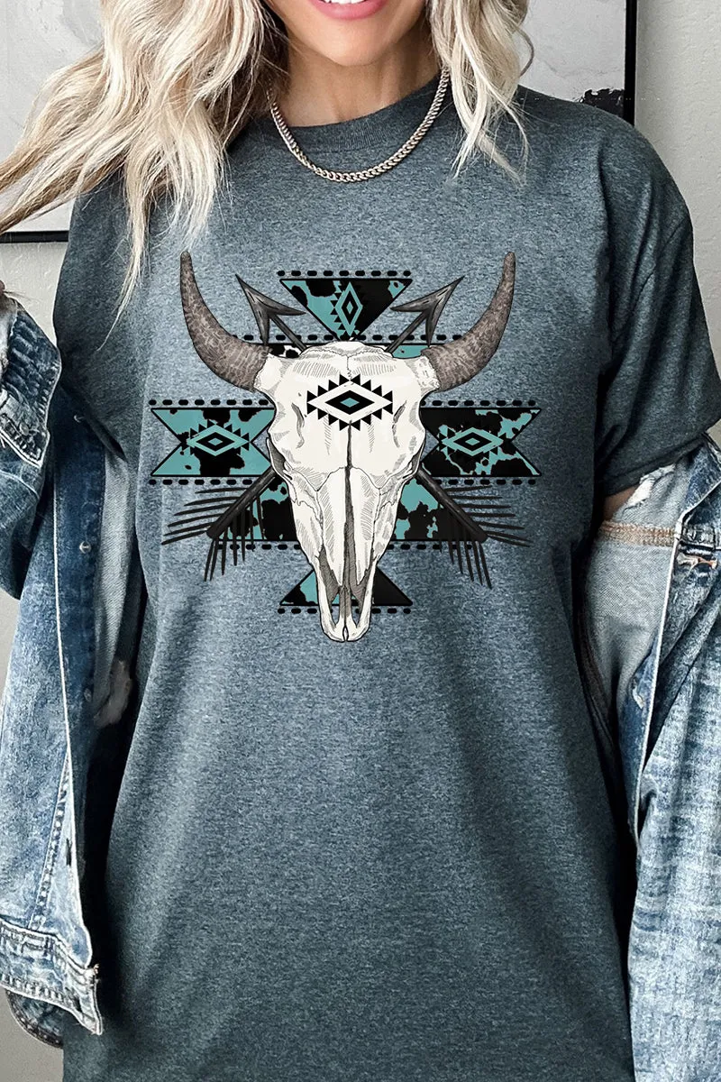 Stampede Skull Softstyle Adult T-Shirt
