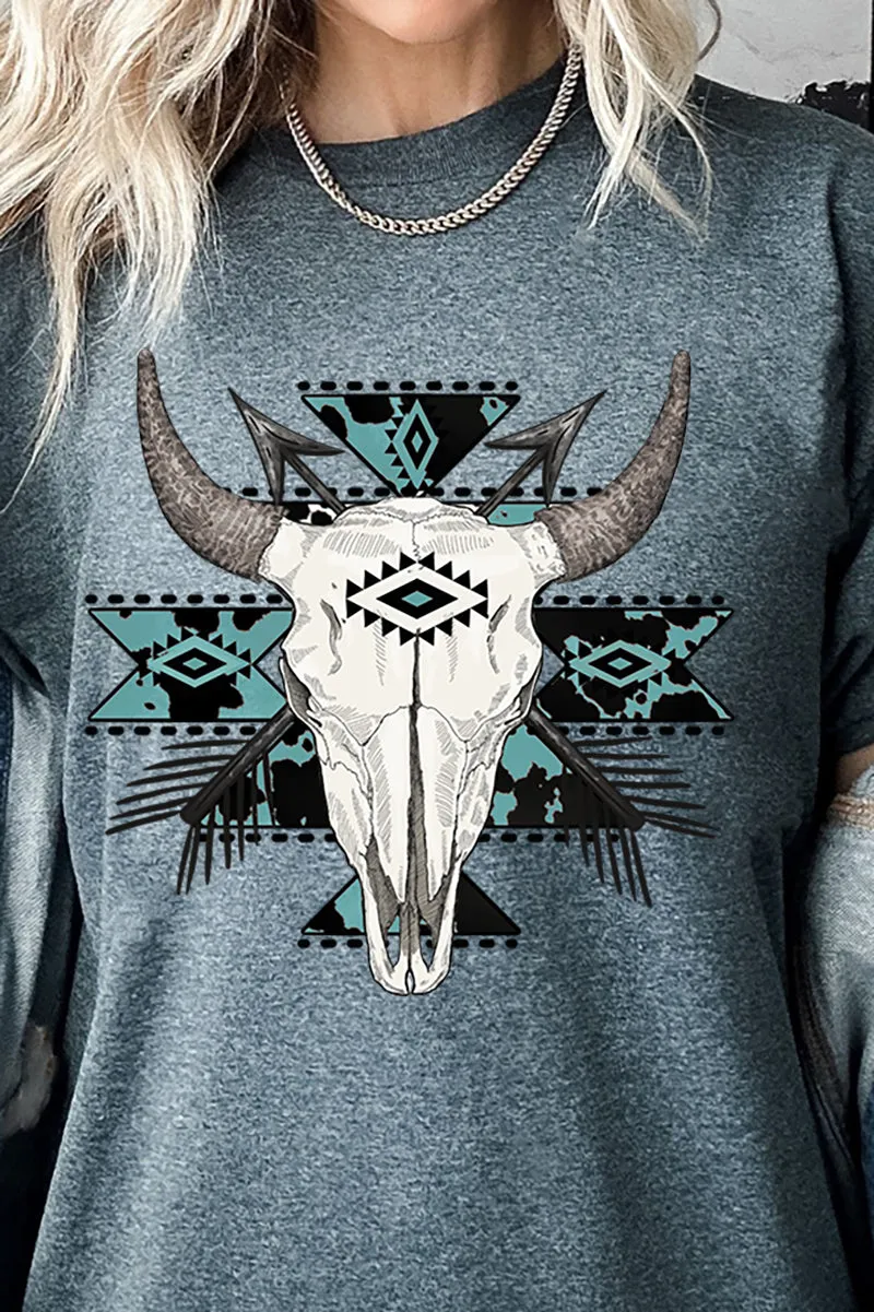 Stampede Skull Softstyle Adult T-Shirt