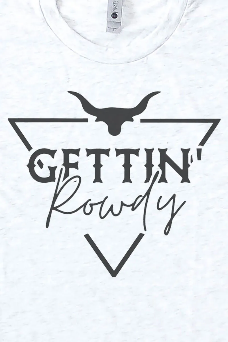 Steer Getting Rowdy Tri-Blend Crew Tee