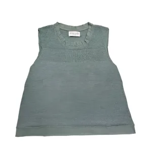 Stichill Sleeveless Linen Top - Caspian