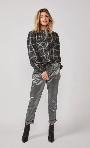Summum Black Checked Jacket