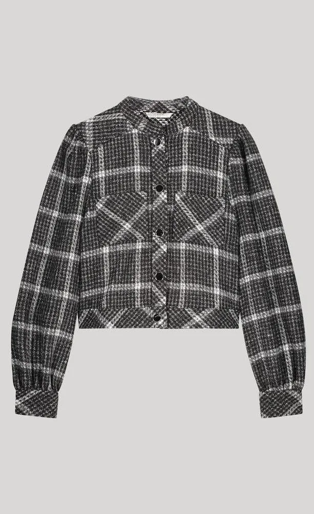 Summum Black Checked Jacket