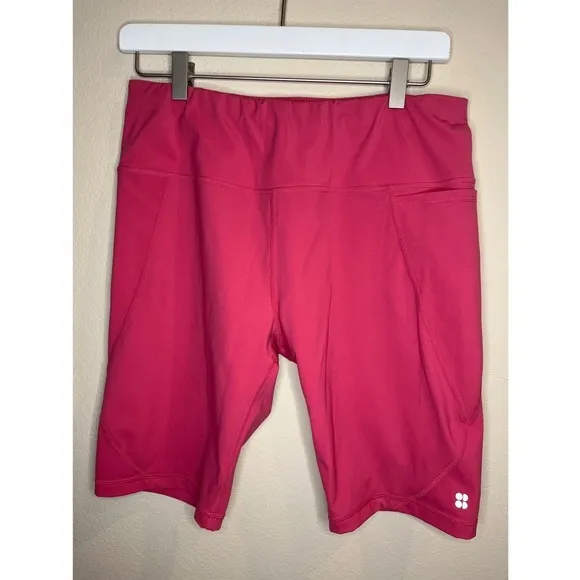 Sweaty Better Power Pink Biker‎ Shorts Size Large