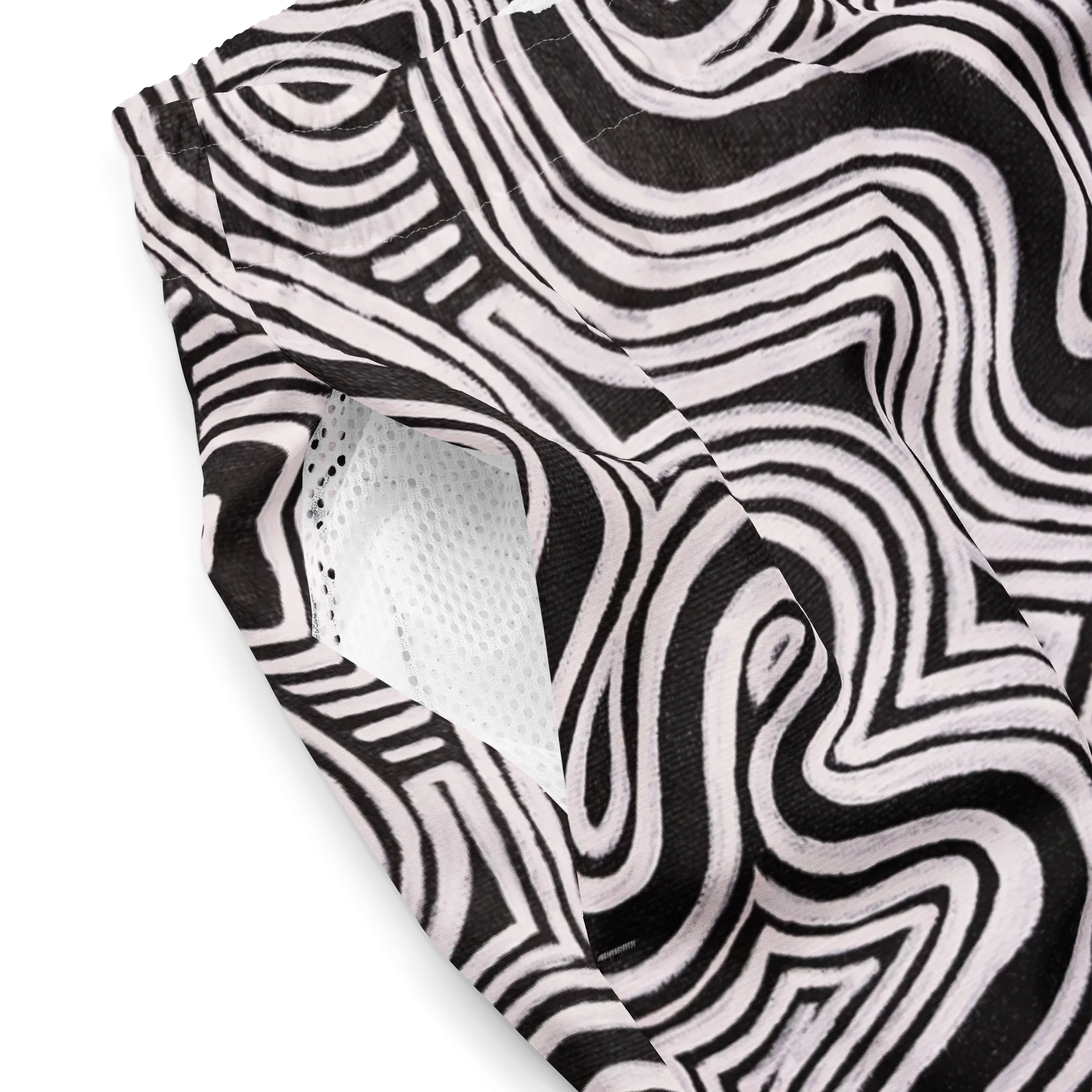 Swim Trunks ( Secret Internal Pocket)- "Record Player" Design