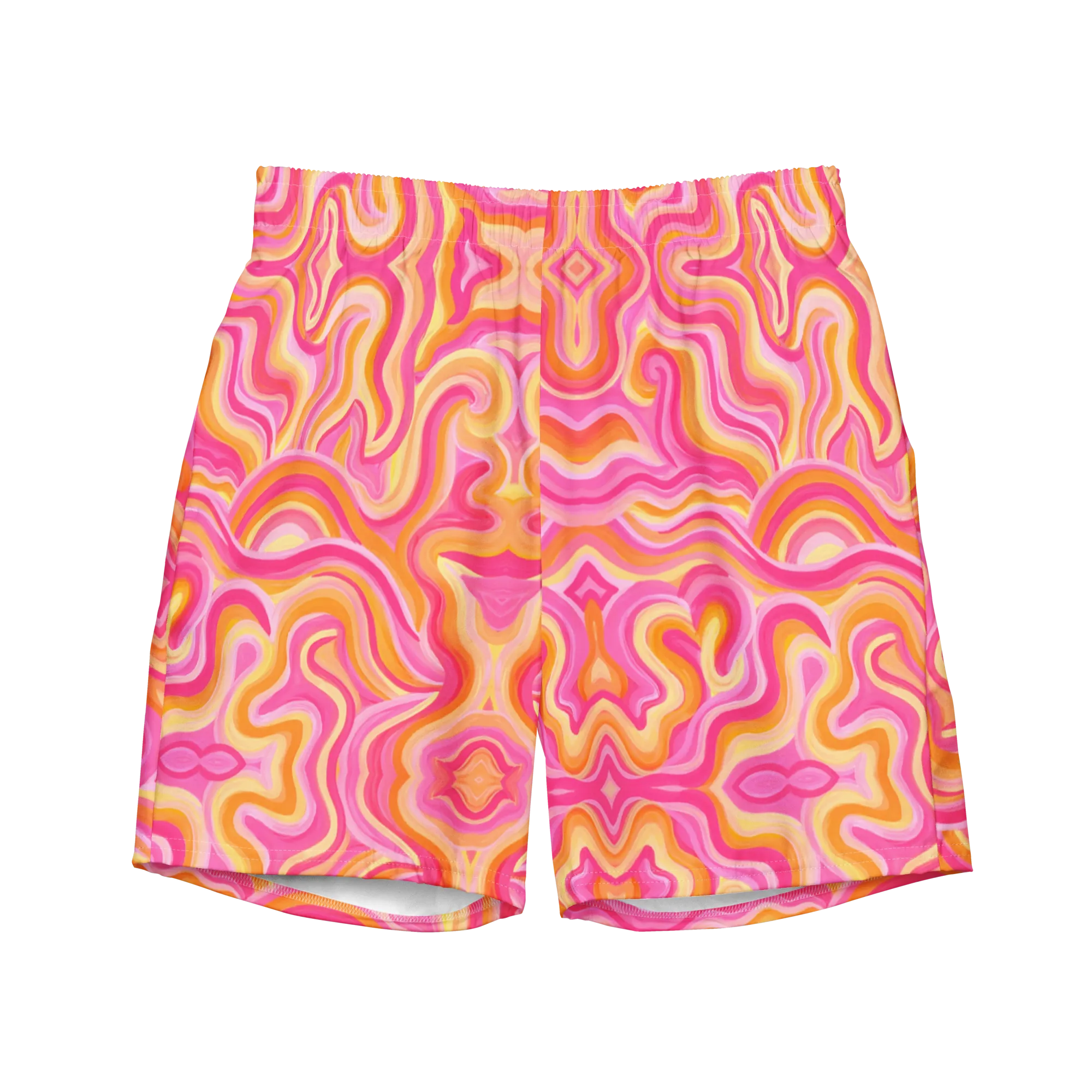 Swim Trunks ( Secret Internal Pocket)- "Sunset" Design