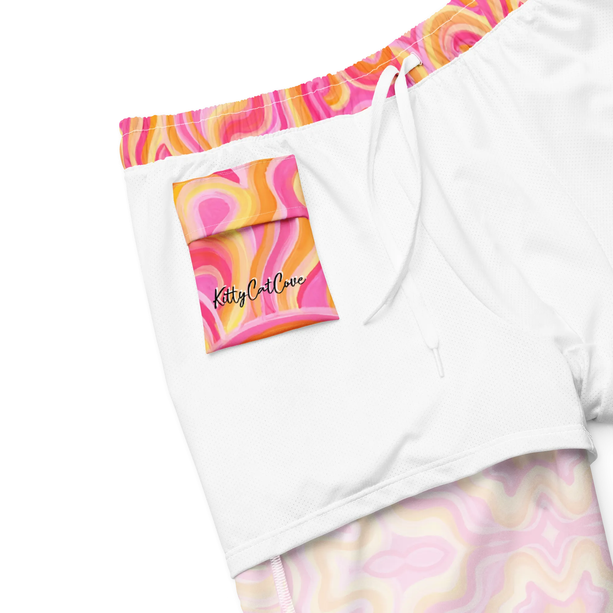 Swim Trunks ( Secret Internal Pocket)- "Sunset" Design