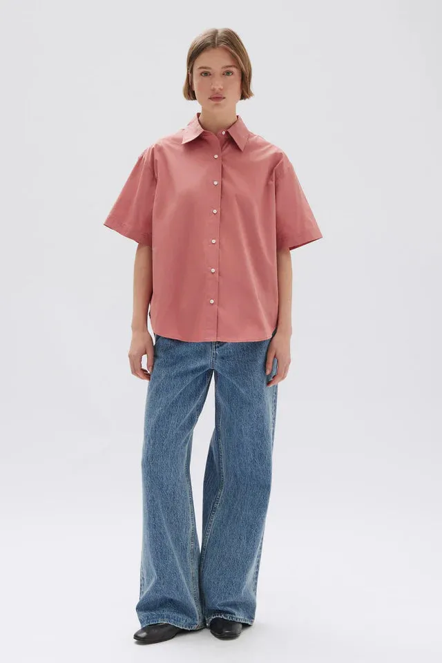 Tala Poplin Shirt SS Lotus