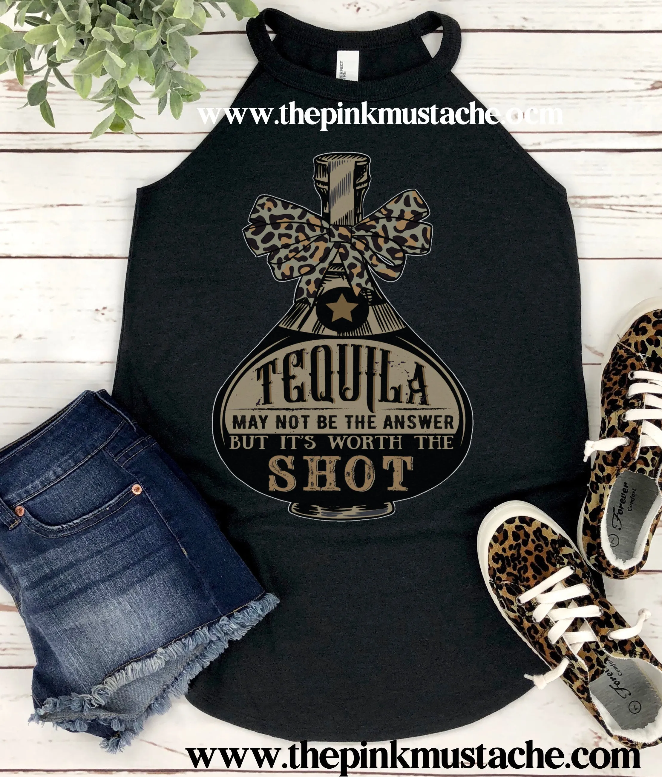 Tequila Might Not Be The Answer But It's Worth A Shot - Tank - Super Cute Tank Top