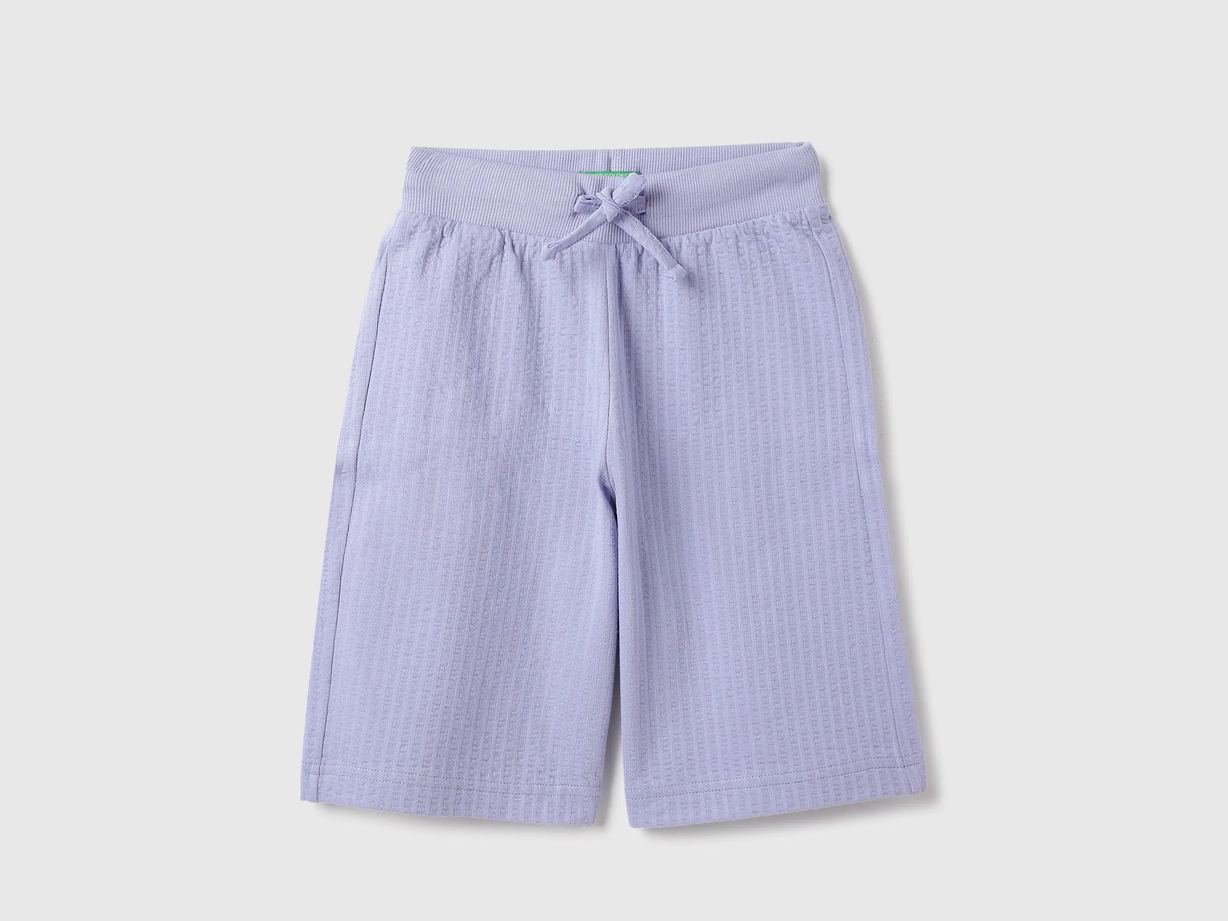 Textured Regular Fit Bermuda Shorts