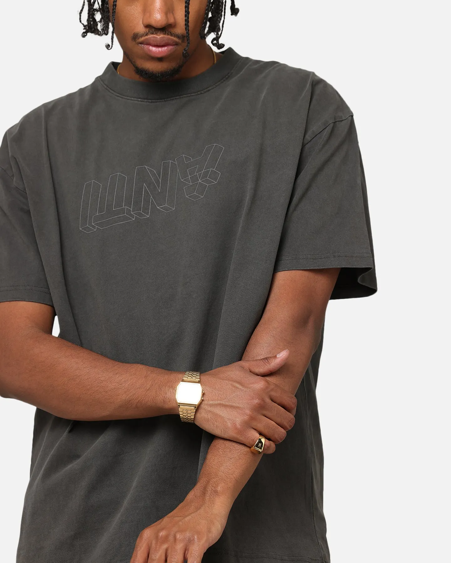 The Anti Order Dimension Boxy T-Shirt Black Wash