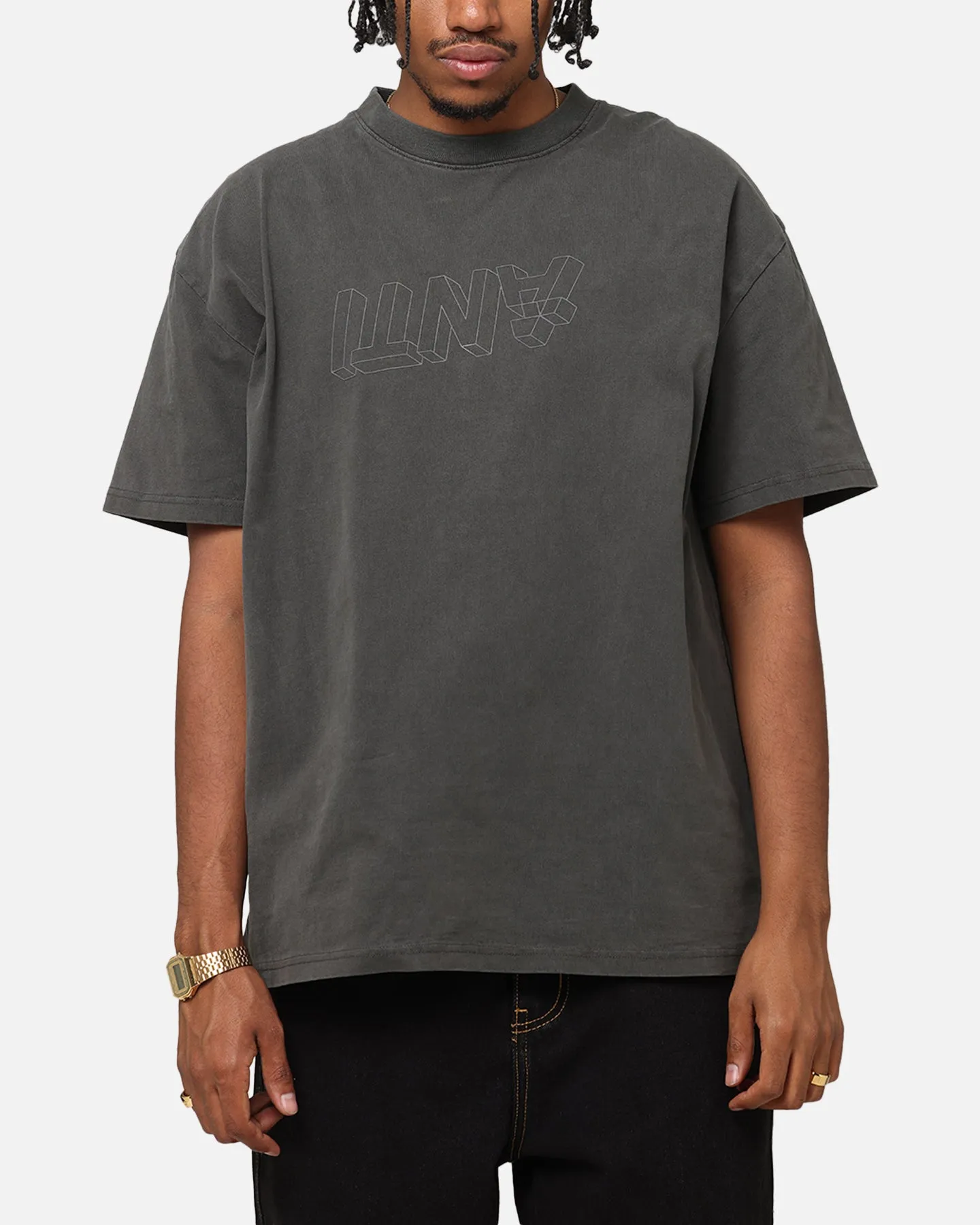 The Anti Order Dimension Boxy T-Shirt Black Wash