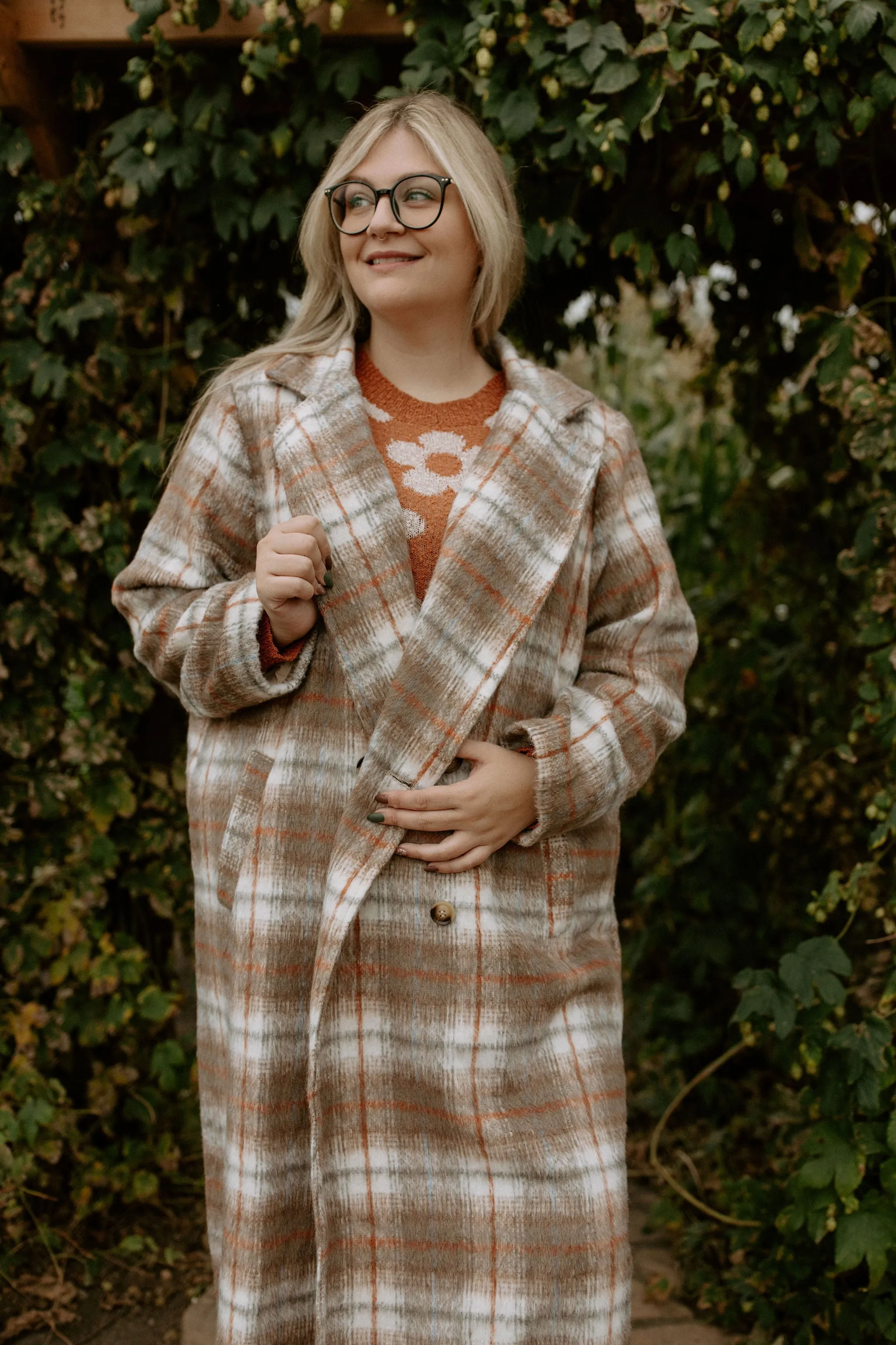 The Jodie Plaid Coat - PLUS