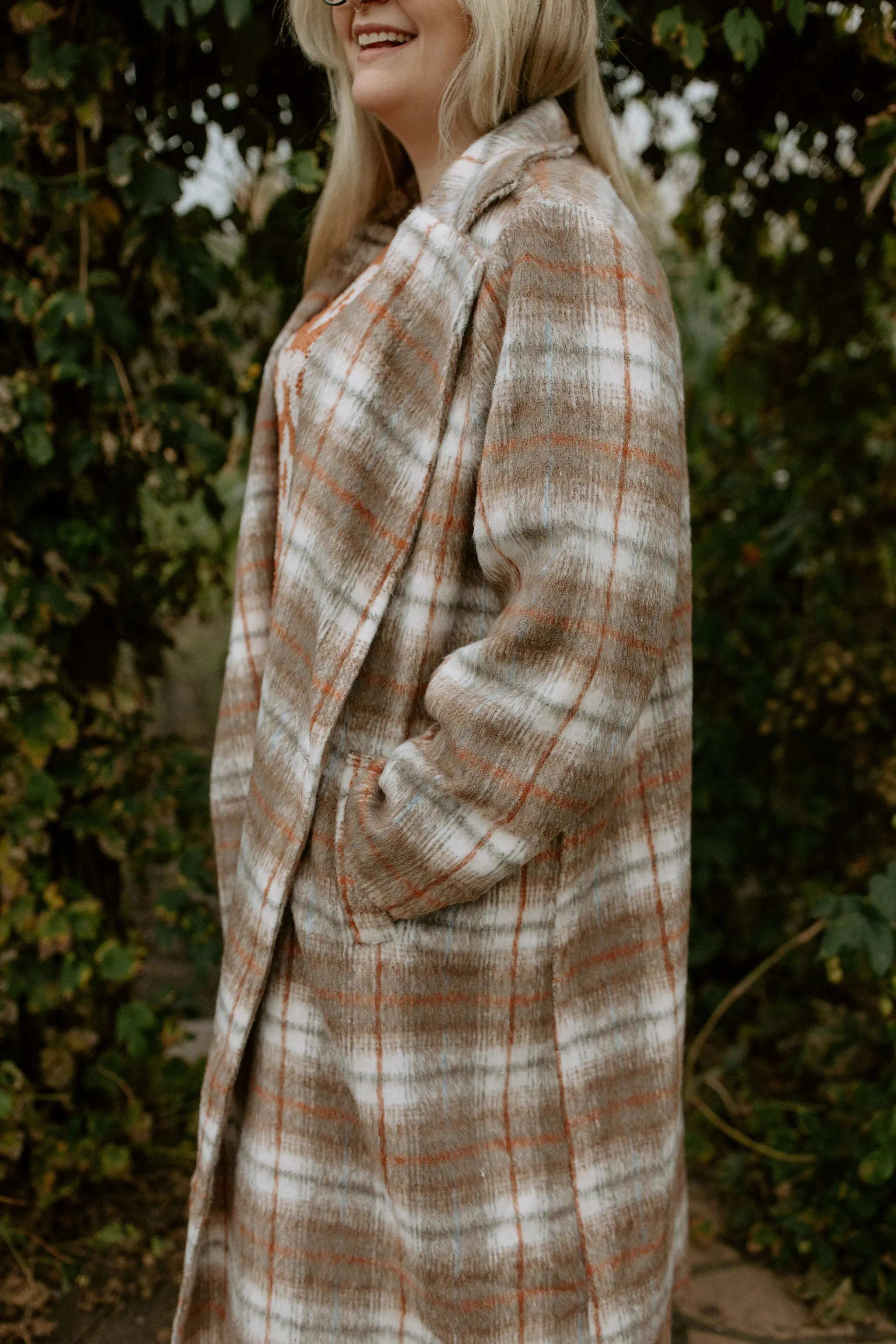 The Jodie Plaid Coat - PLUS