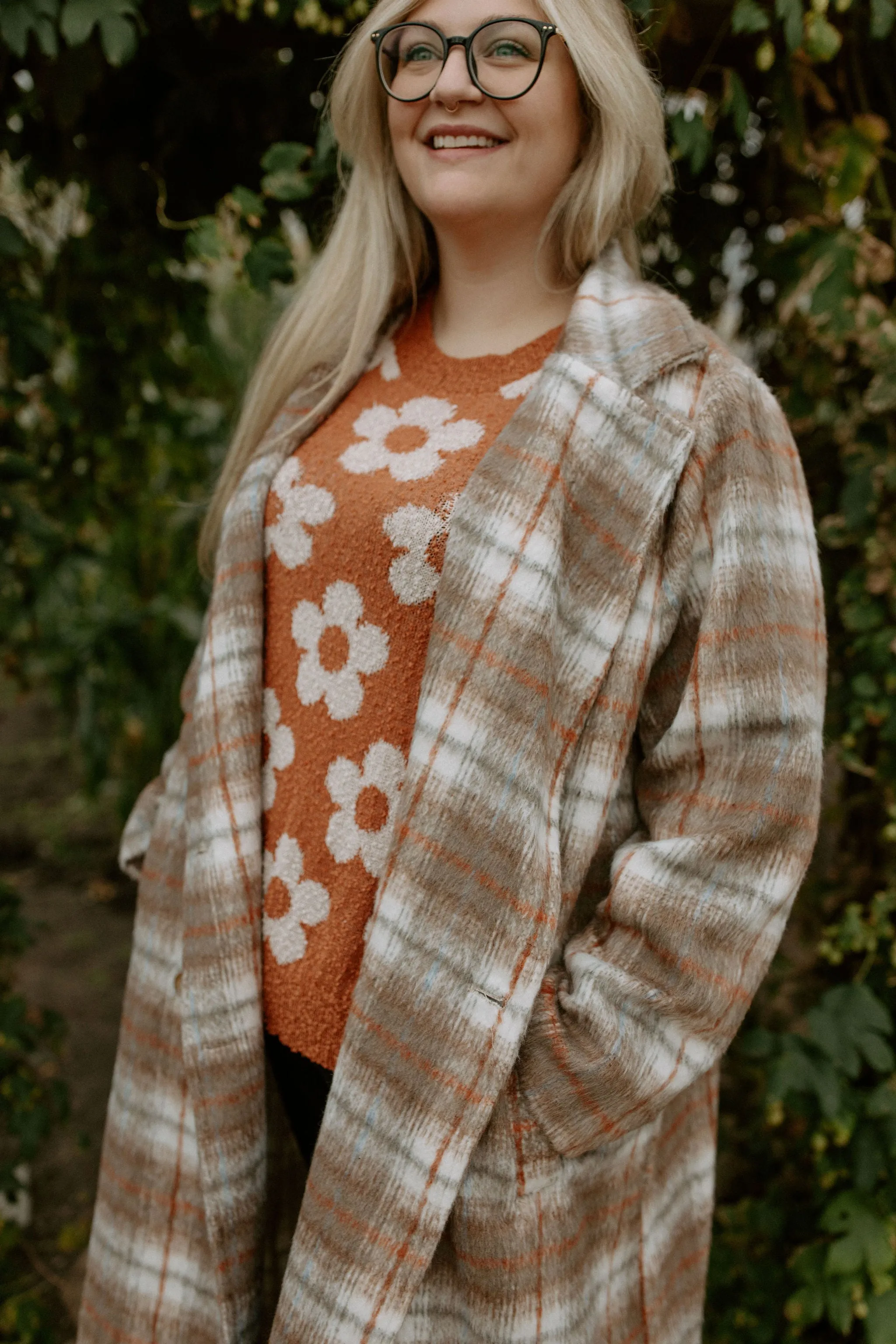 The Jodie Plaid Coat - PLUS