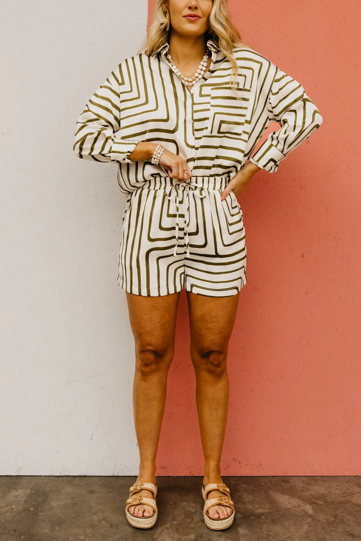 The Kamryn Geo Print Shorts