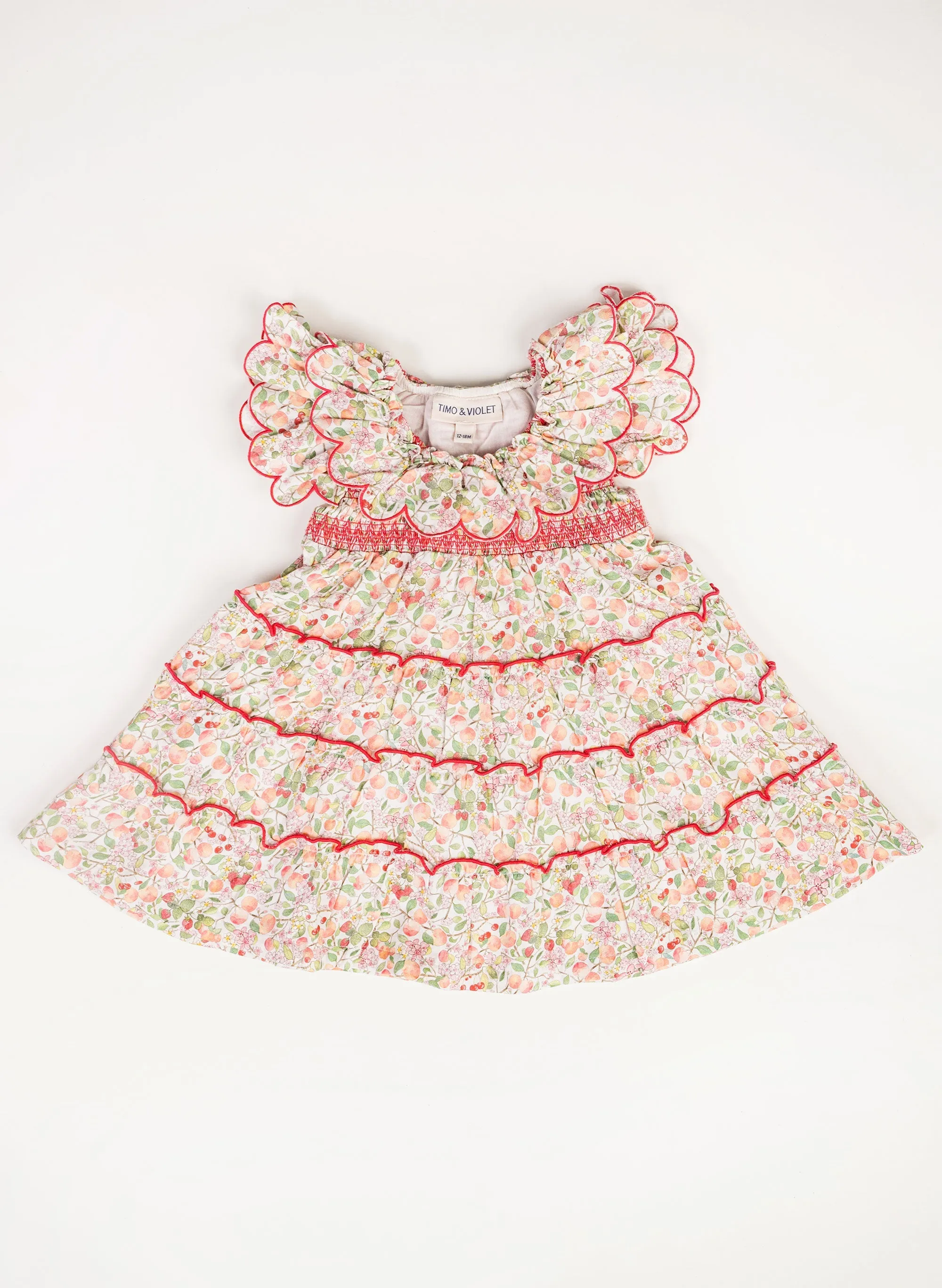 The Mimi Dress - Peach Blossom Print