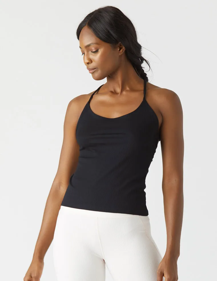 Tri-Back Tank: Black