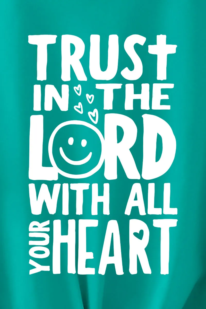 Trust In The Lord Happy Face Softstyle Adult T-Shirt