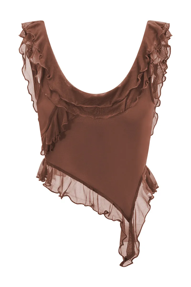 TT3128 Ruffle Tank Top