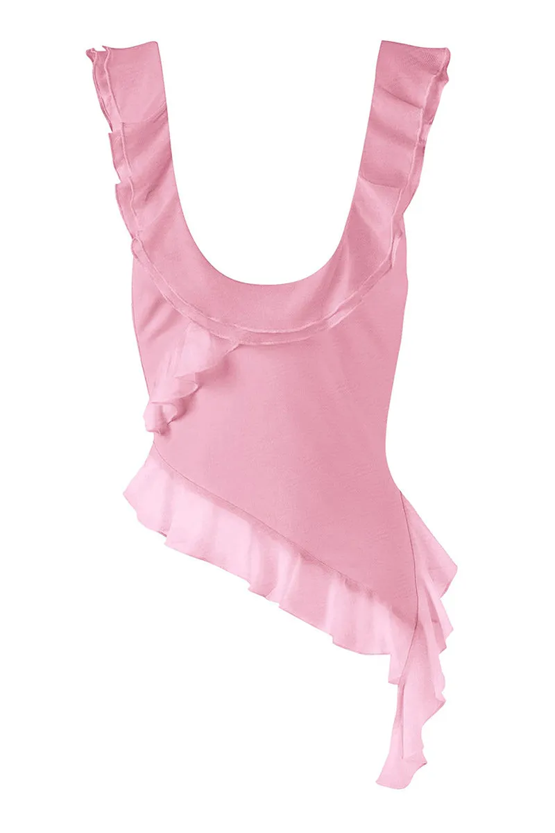 TT3128 Ruffle Tank Top