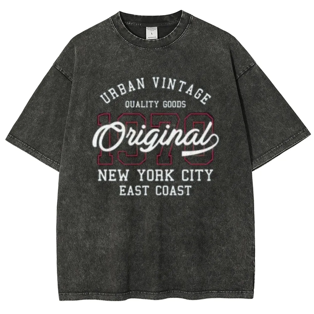 Unisex Independence's Day New York City 1978 Graphic Vintage Washed Tee