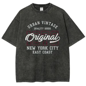 Unisex Independence's Day New York City 1978 Graphic Vintage Washed Tee