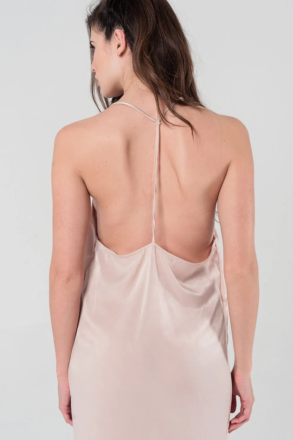 Vavoom Edition Cami Slip Dress in Beige