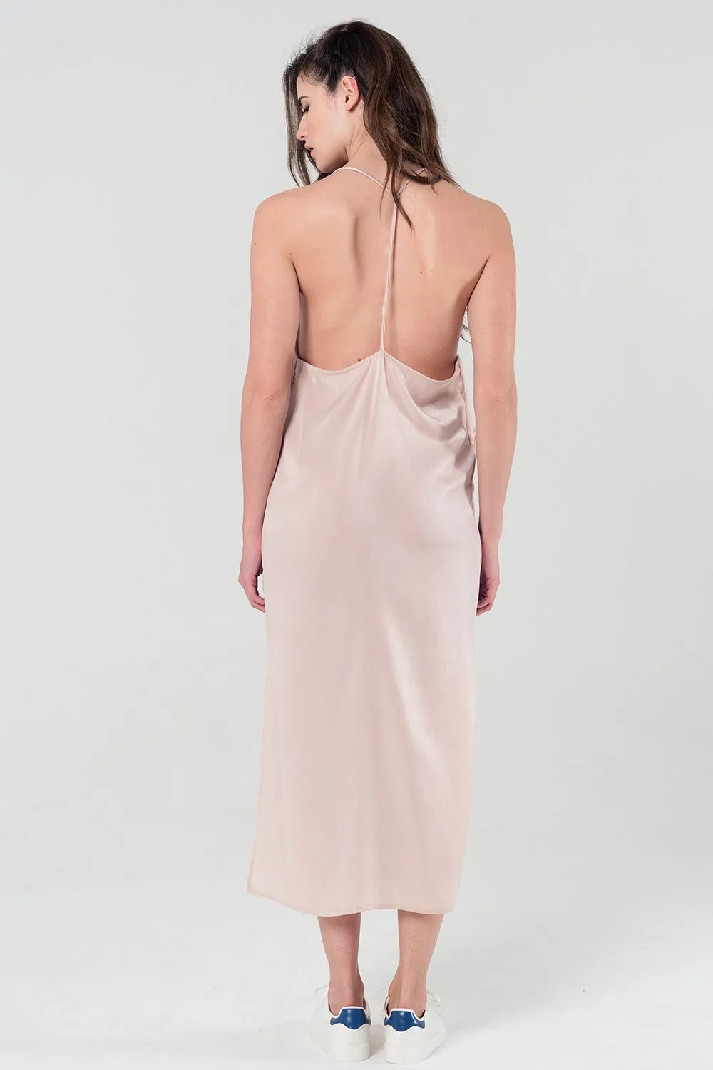 Vavoom Edition Cami Slip Dress in Beige