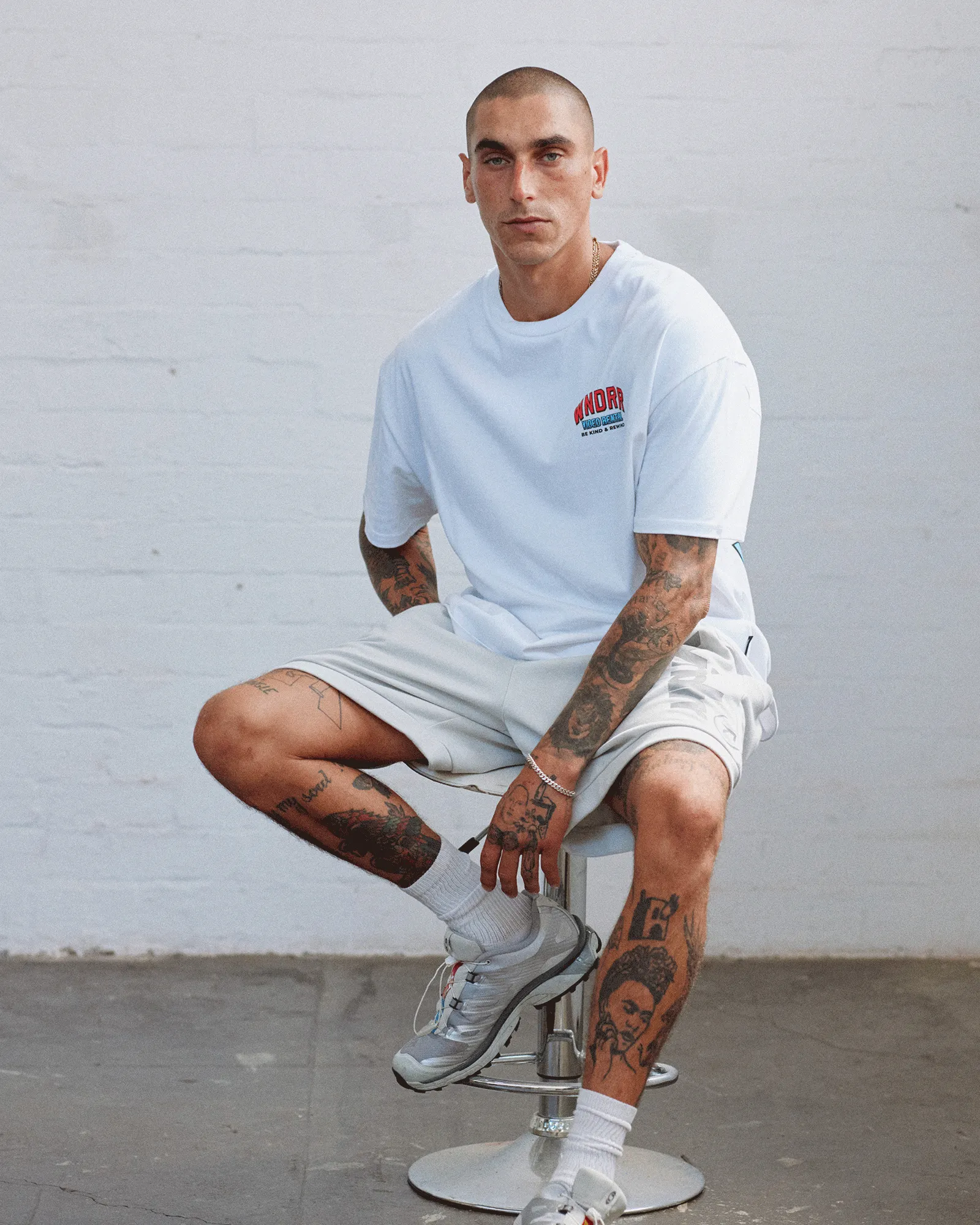 VIDEO RENTAL BOX FIT TEE - WHITE