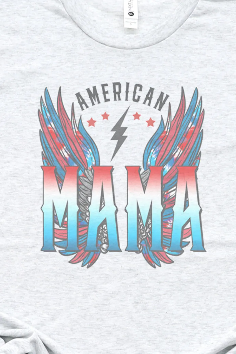 Vintage American Mama Tri-Blend Crew Tee