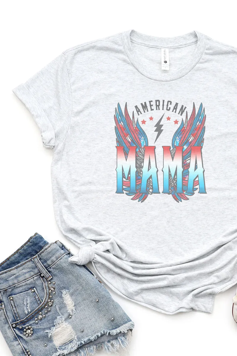 Vintage American Mama Tri-Blend Crew Tee
