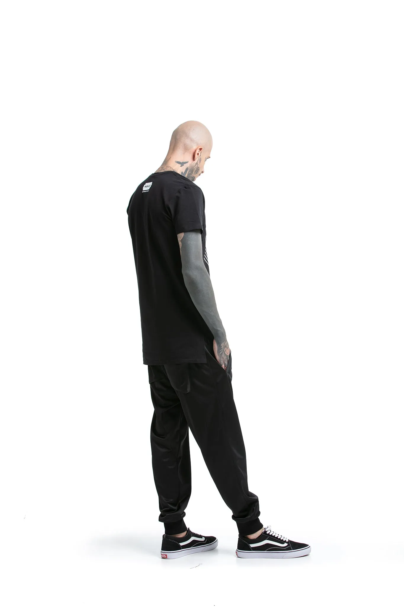 Vinyl Fetish - regular fit T-shirt with side cuts