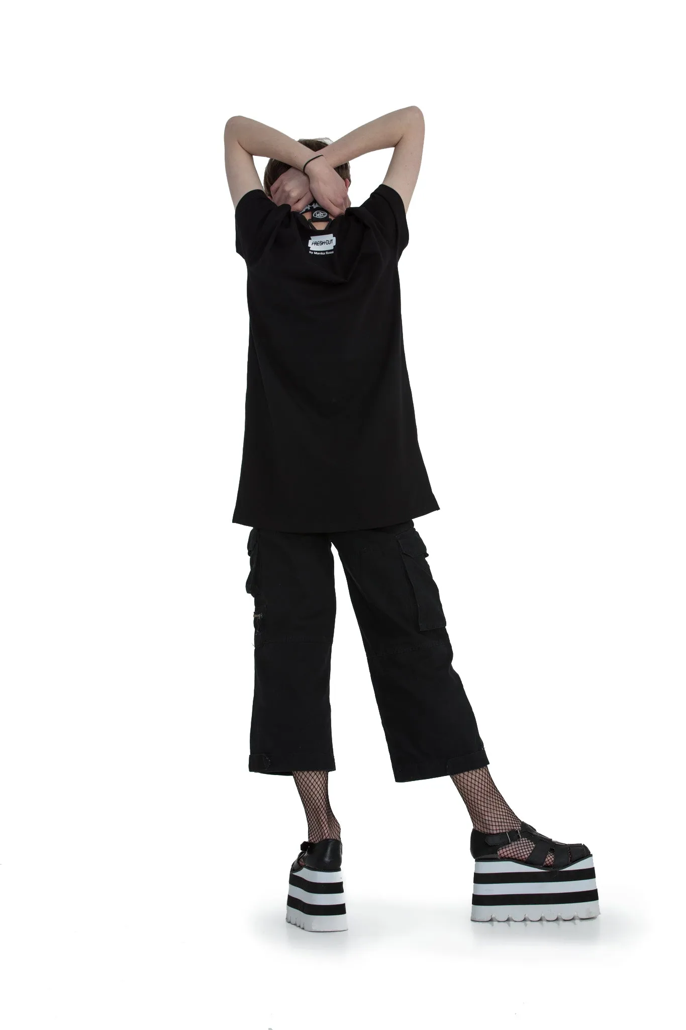 Vinyl Fetish - regular fit T-shirt with side cuts