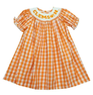 Vive La Fete Smocked Clemson Dress