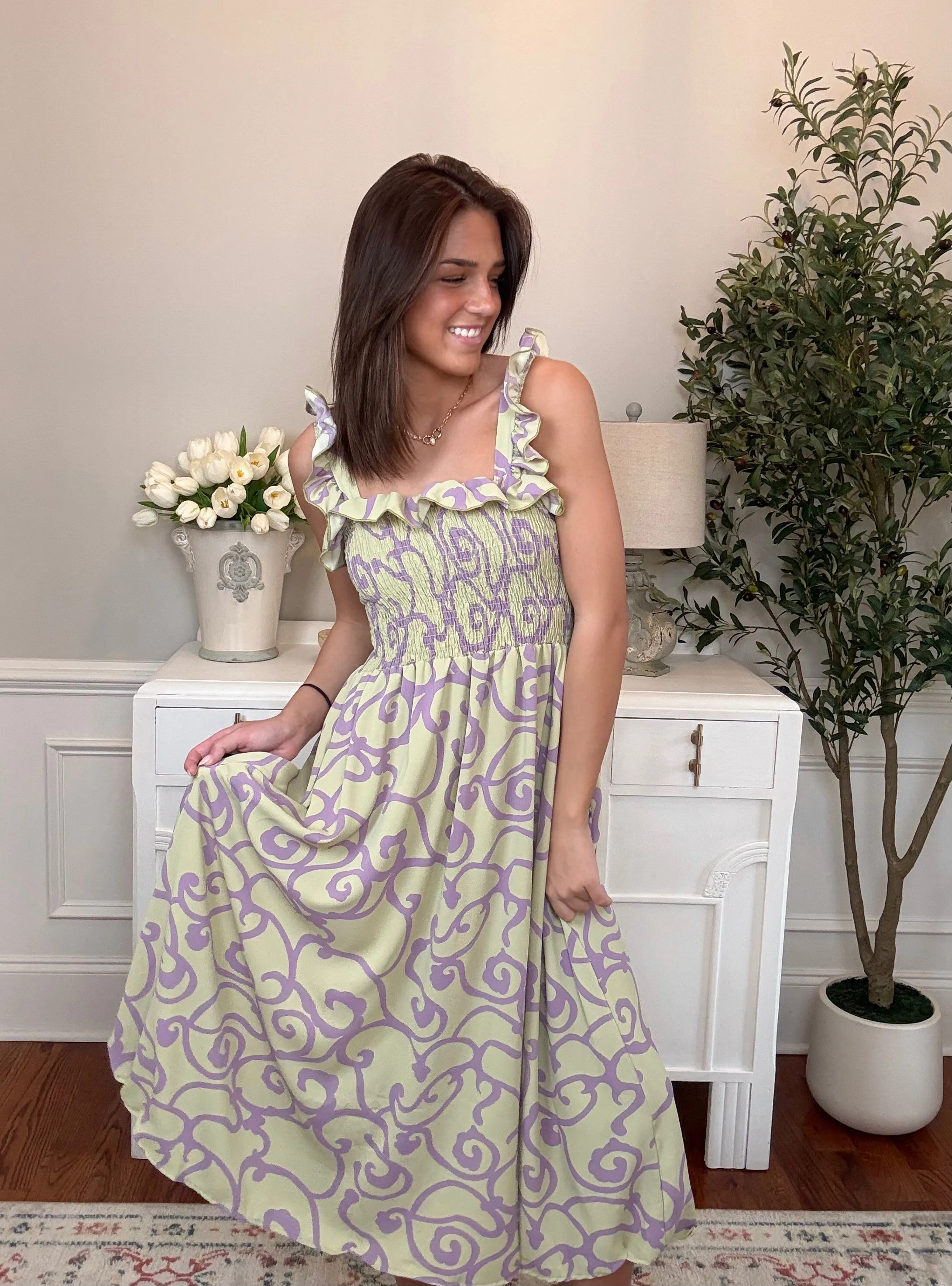 Watching Sunsets Midi Dress | Sage