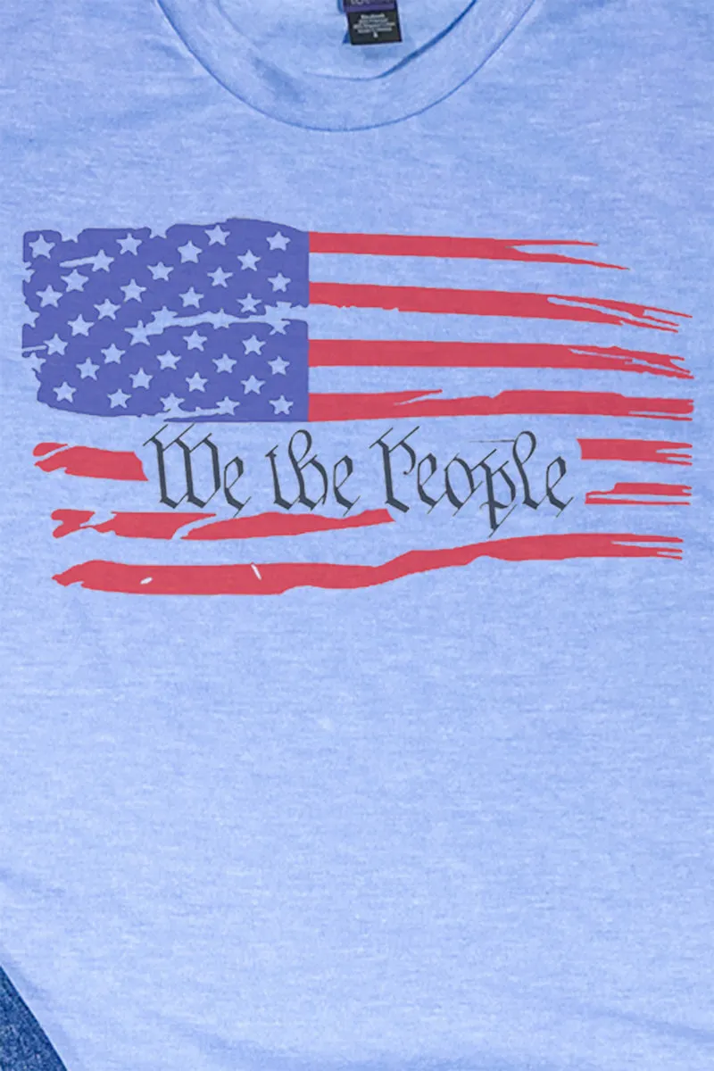 We The People Flag Unisex Poly-Rich Blend Tee