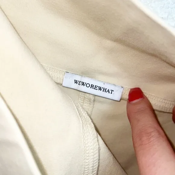 We Wore What Cream We Gave What High Waisted Biker Shorts