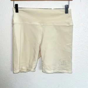 We Wore What Cream We Gave What High Waisted Biker Shorts