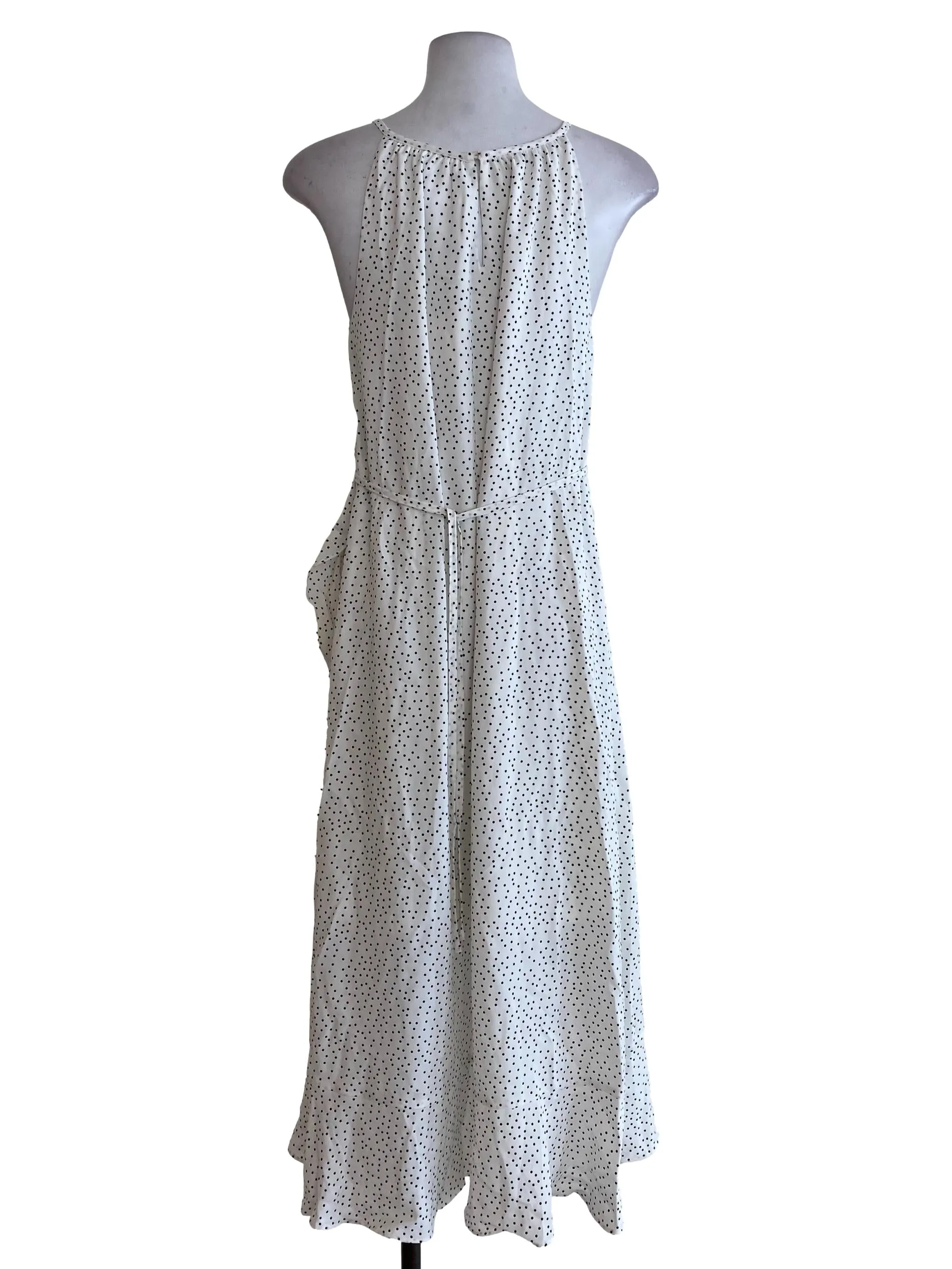 White Polka Dot Slip Dress