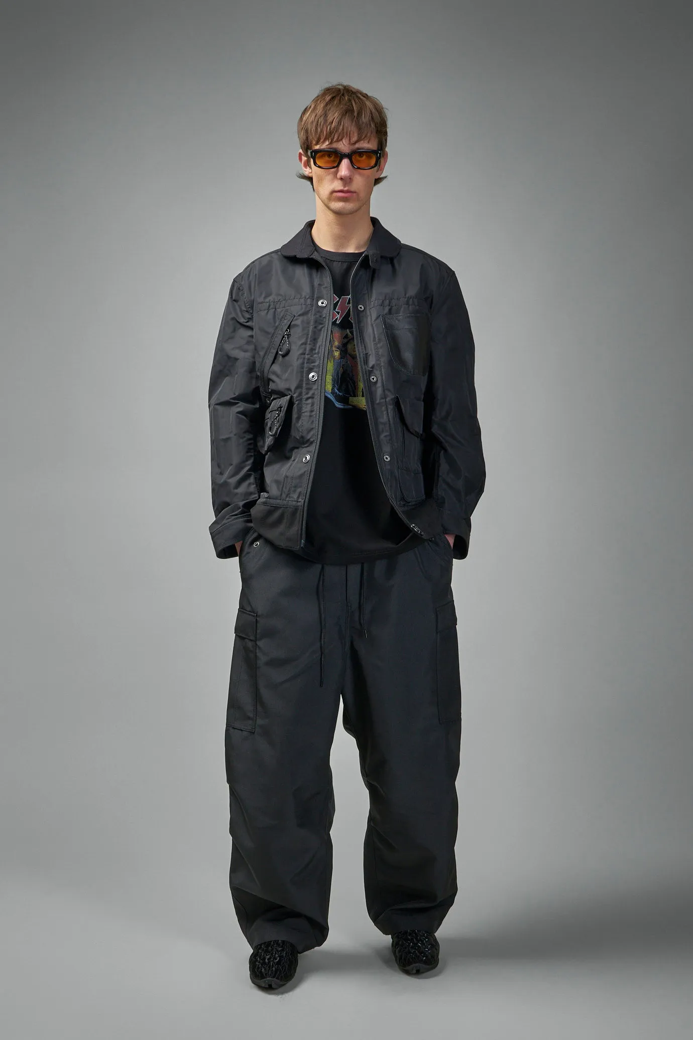 Wide-leg Cargo Trousers