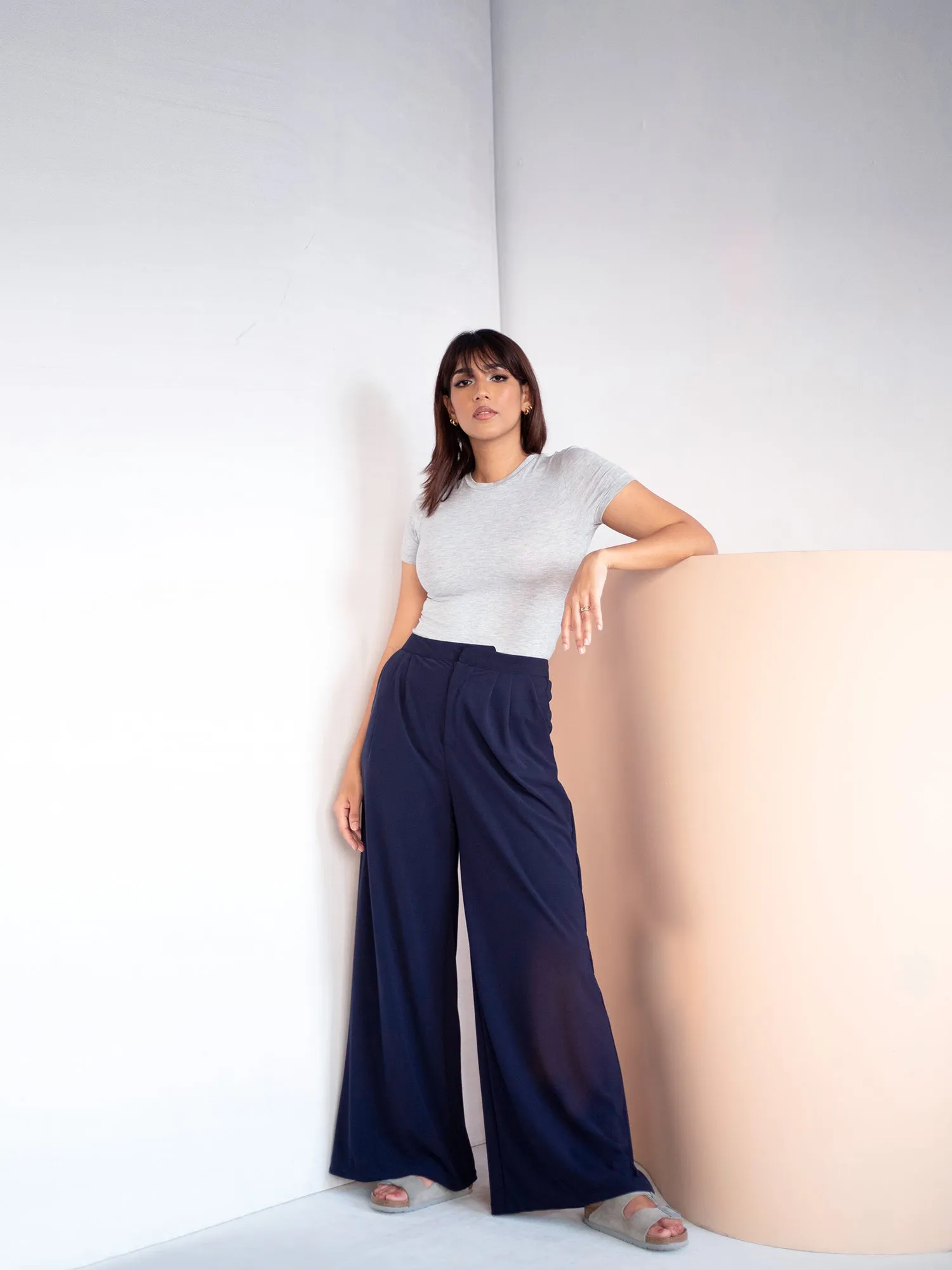 Wide Leg High Waist Pant