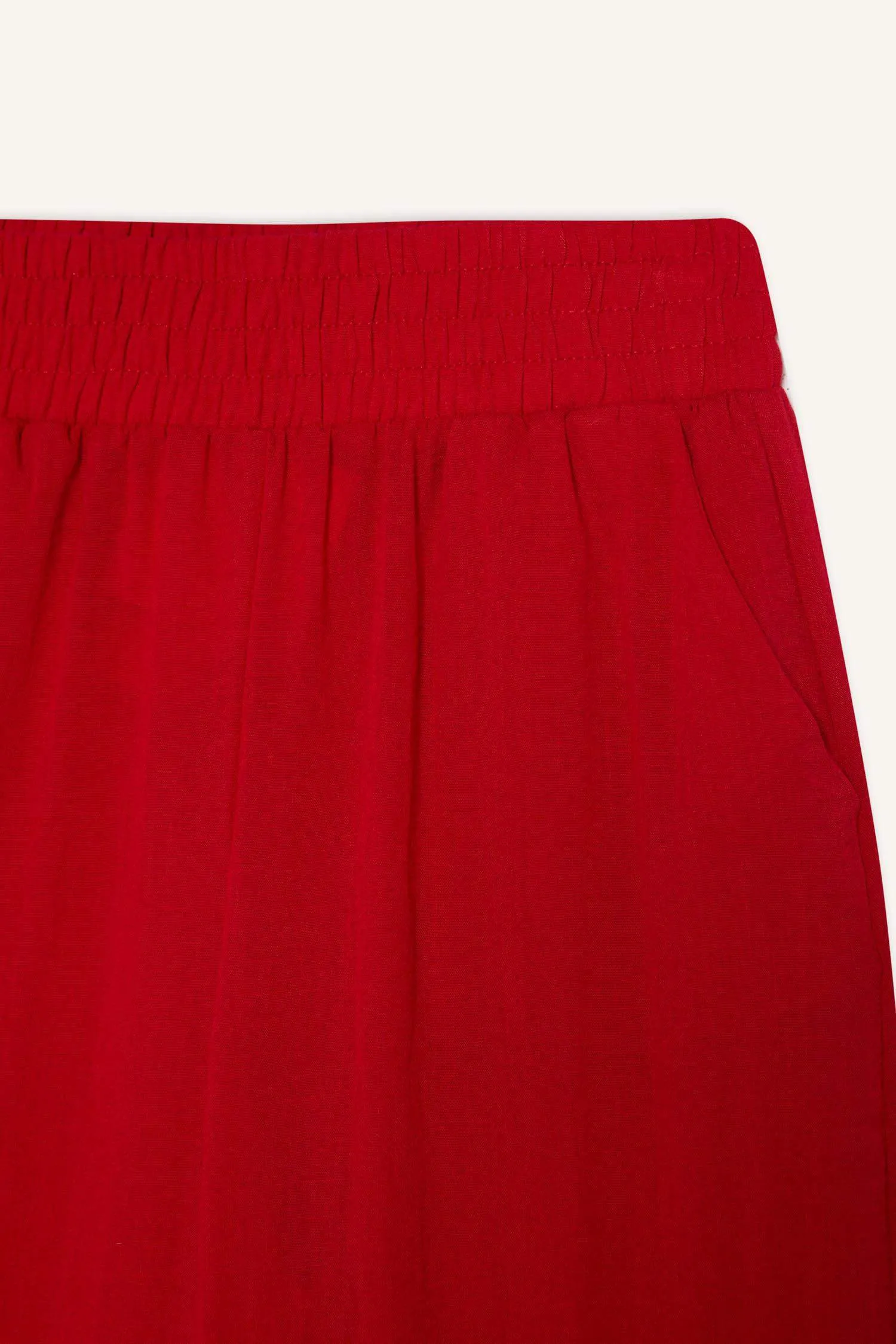 Wide Leg Normal Waist Standard Length Trousers