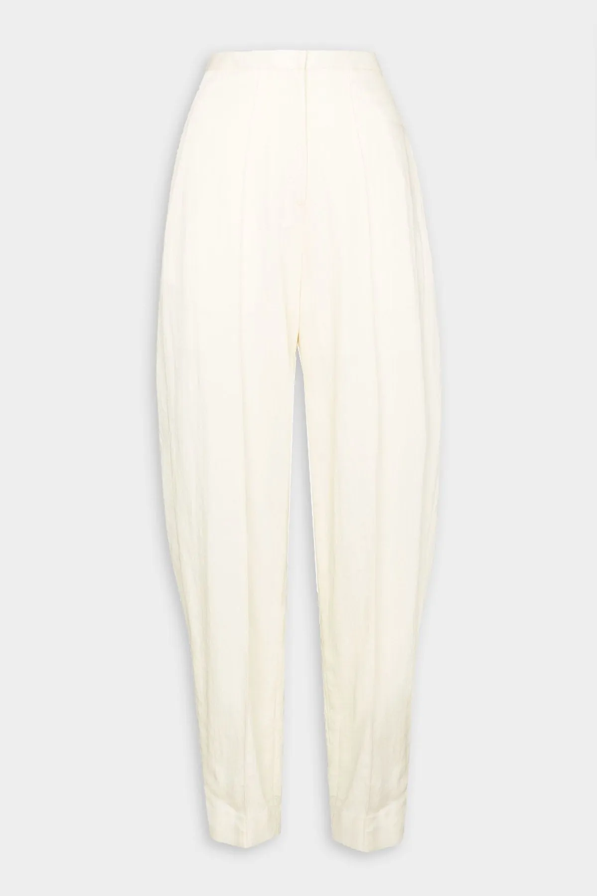 Wide Leg Tailored Trousers in White