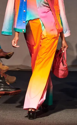 Wide Leg Trousers in Sauce Print