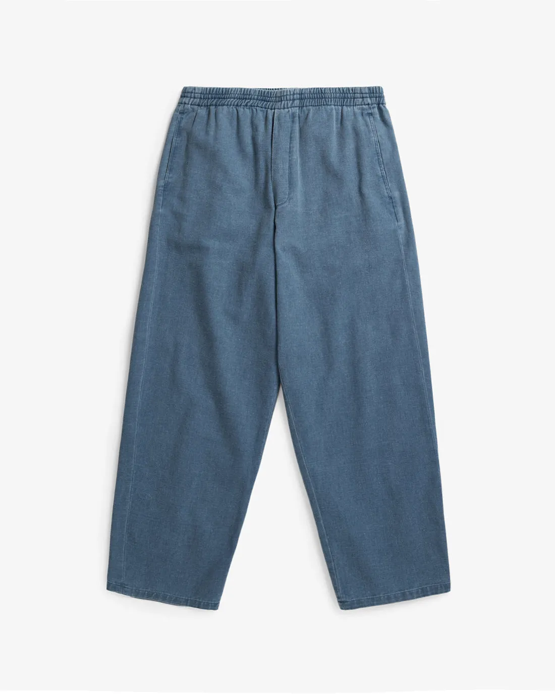 Wide Pants Washed Denim
