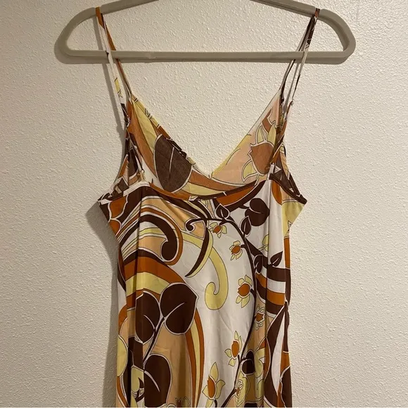 WILFRED Christine Slip Midi Floral Dress Aritzia M