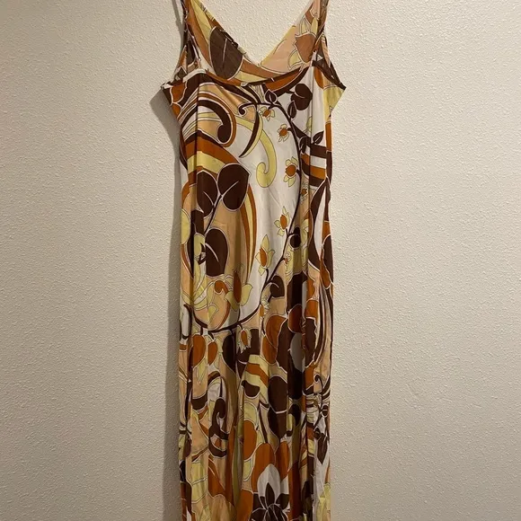 WILFRED Christine Slip Midi Floral Dress Aritzia M