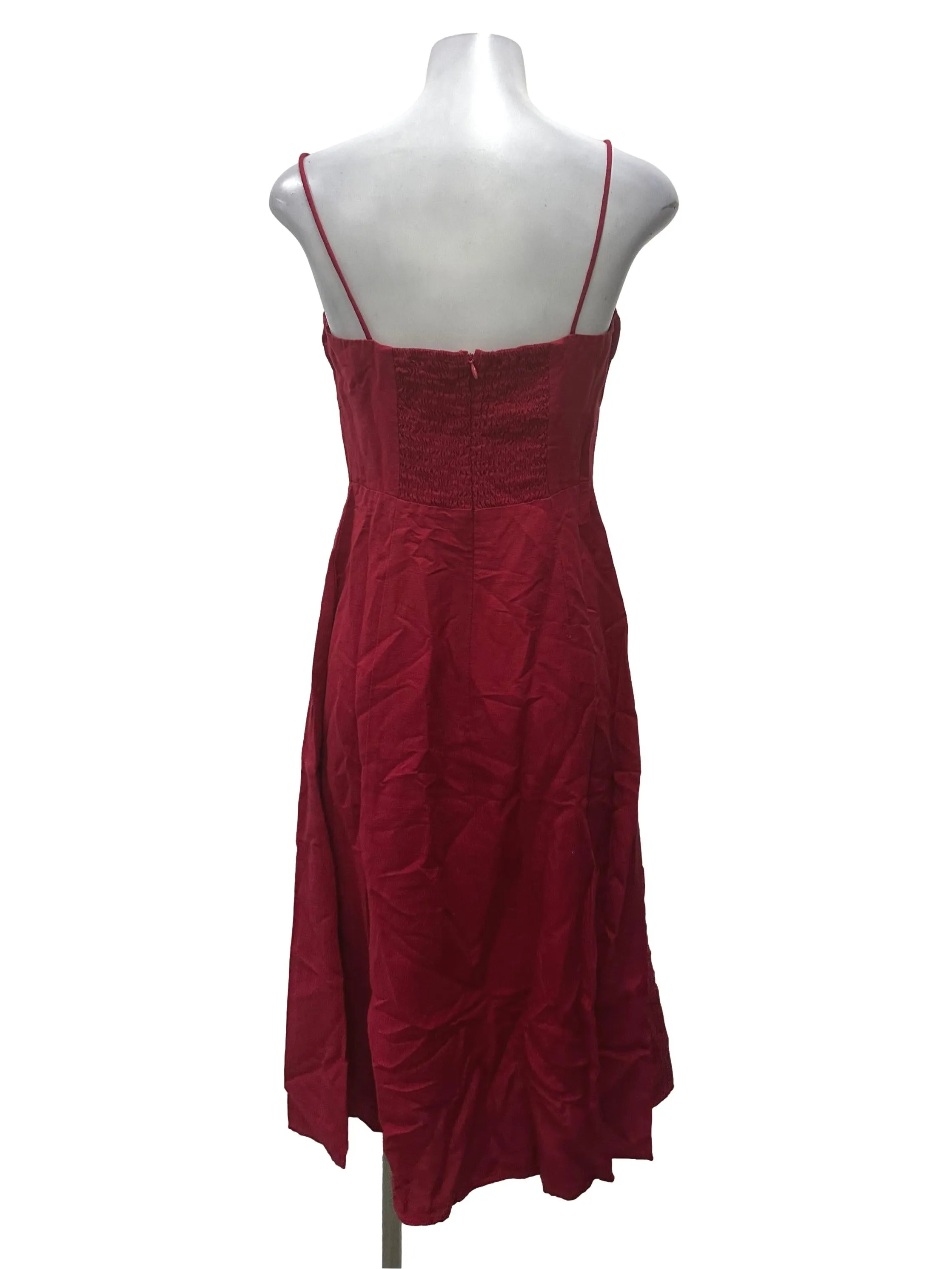 Wine Red Slip Dress LB