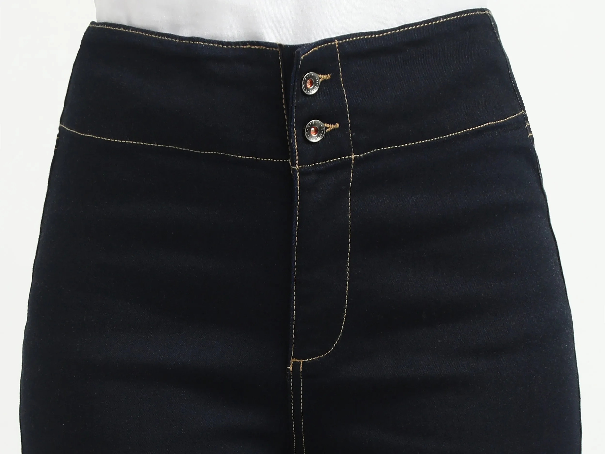 Women Solid Wide Leg Jeans